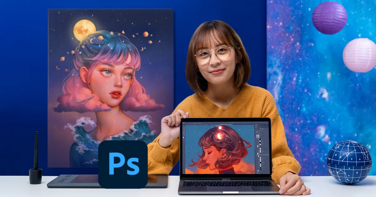 Review Digital Fantasy Portraits with Photoshop - A course by Karmen Loh (Bearbrickjia)