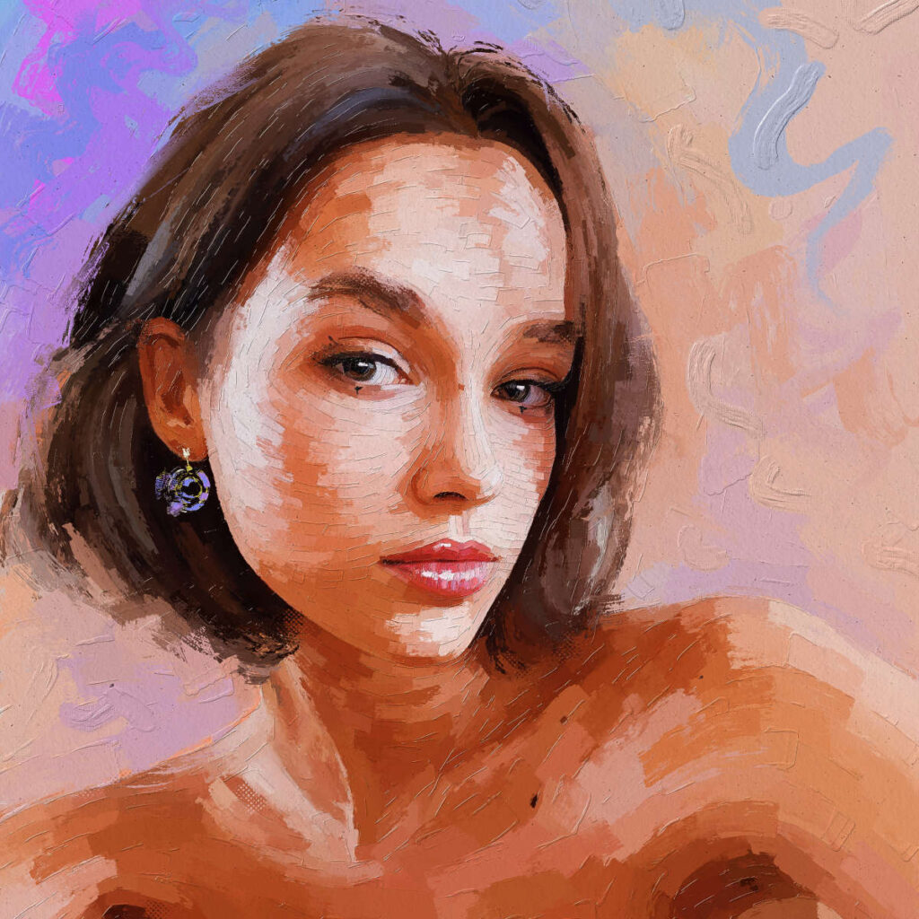 Kateryna Lypkan - Катерина Липкань (katyalypkan) - Portrait Painting by Rod Lovell 2