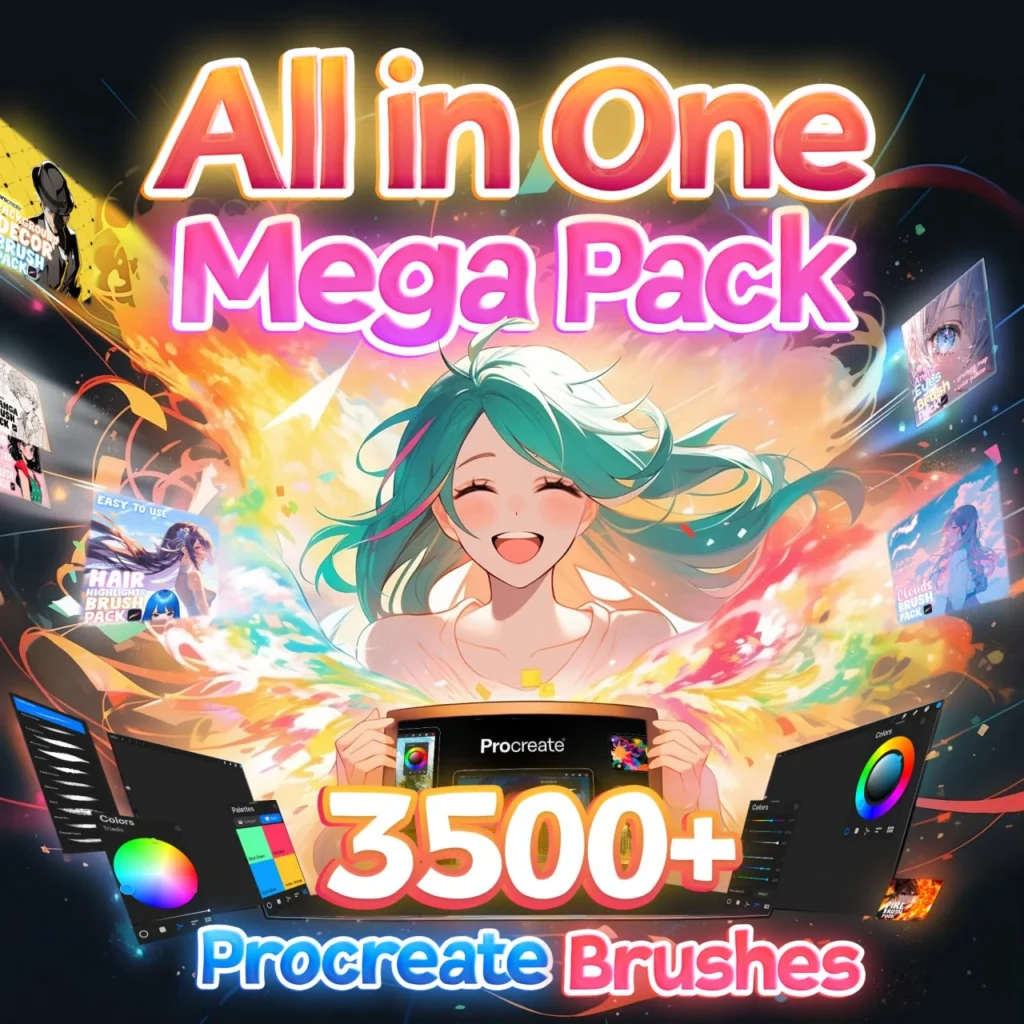 All in one. Mega brush pack for Procreate! by ~Attki~