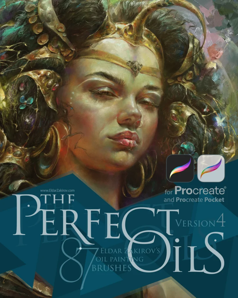The Perfect Oils for Procreate 87+ oil painting realistic brushes