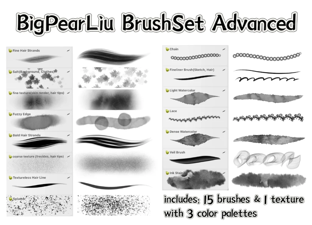 Procreate Texture Brushes by BigPear Liu