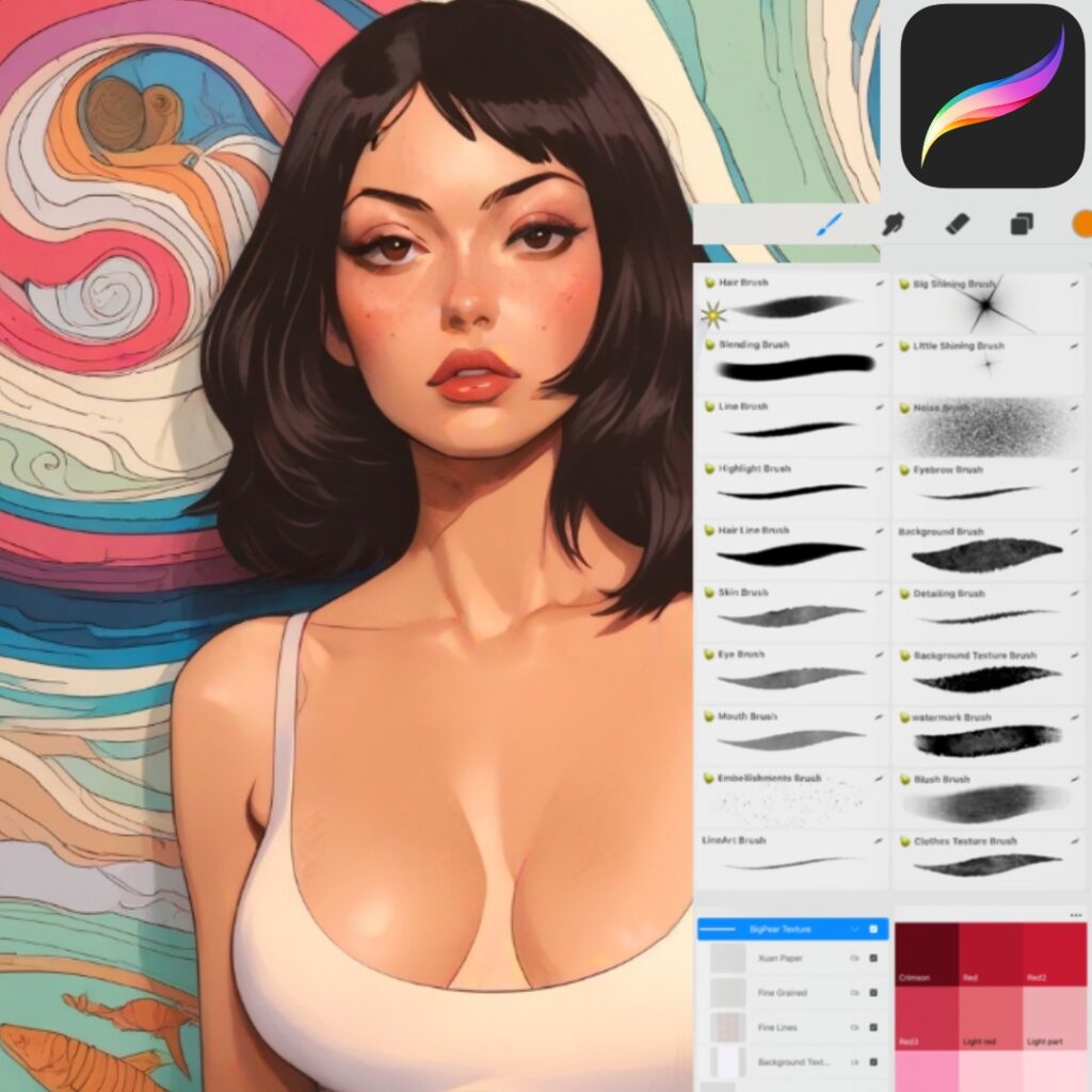 The Best Procreate Brushes on Gumroad Drawing & Painting
