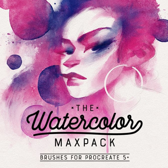 The Watercolor MaxPack - Brushes for Procreate by MaxPacks - Brushes for Procreate