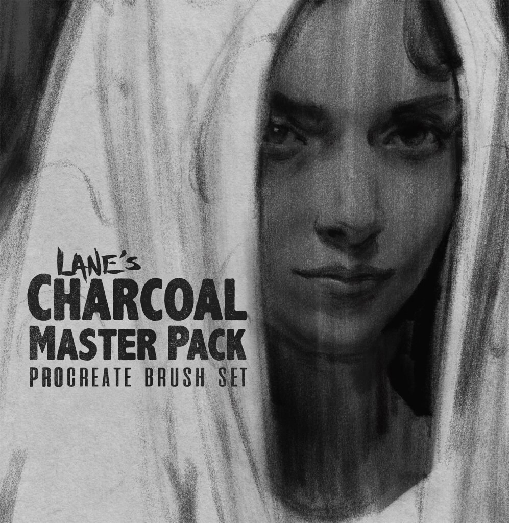 The Charcoal Master Pack : Procreate Brush Set by Lane.Draws