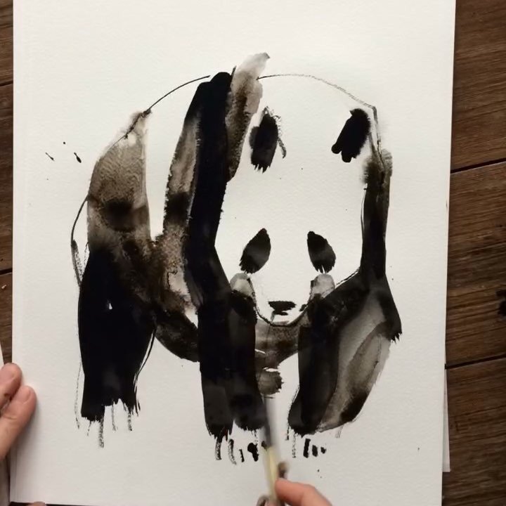 Course: Creative Watercolor and Charcoal Techniques for Animal Art by Laura McKendry