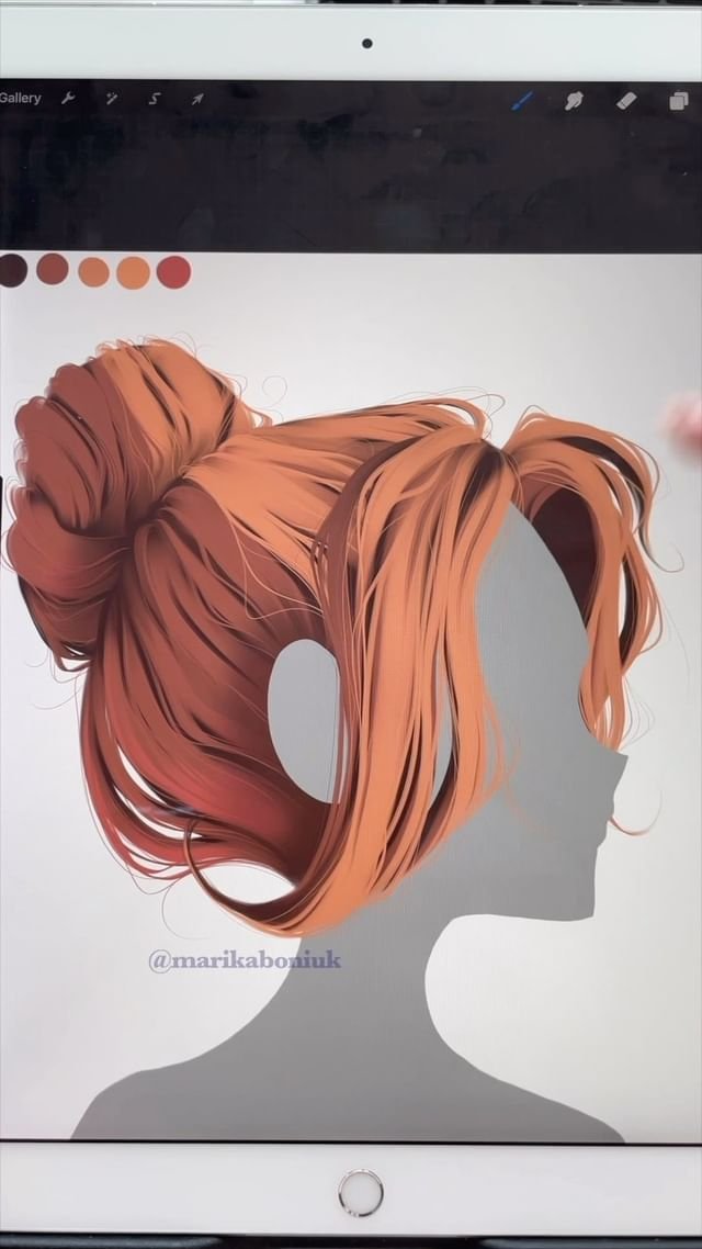 La colección definitiva de pinceles de retrato para Procreate por Marika Boniuk