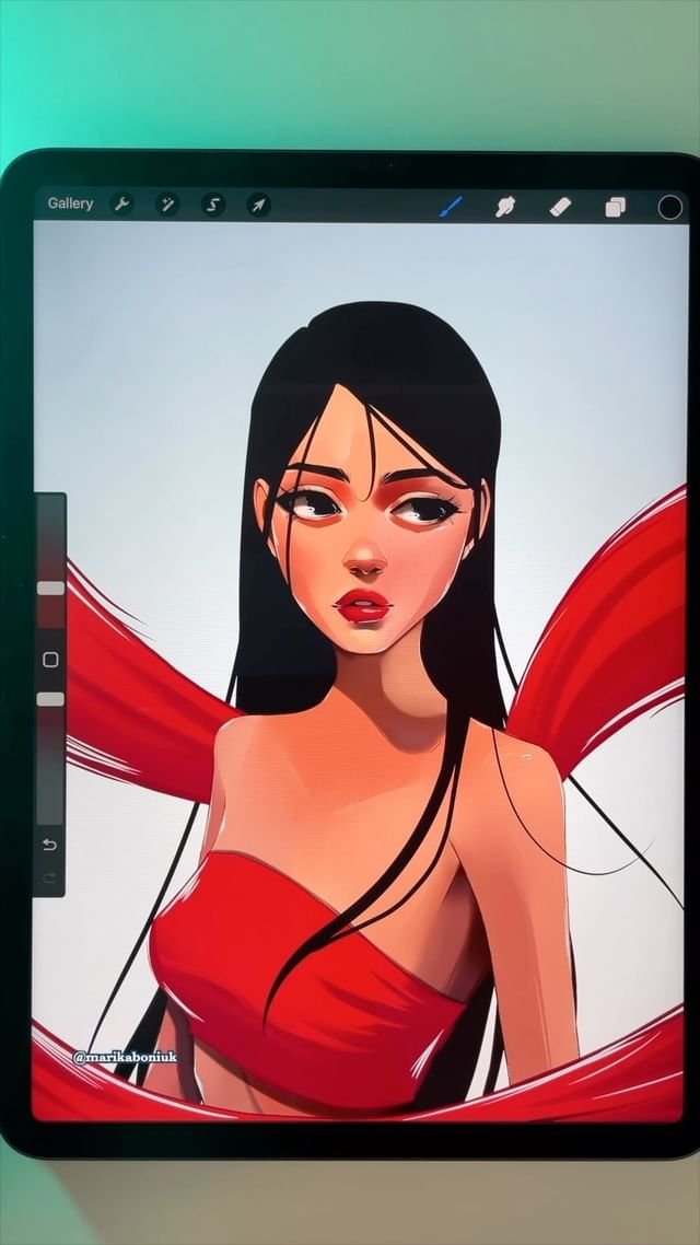 Los mejores pinceles de retrato para Procreate para ilustradores por Marika Boniuk