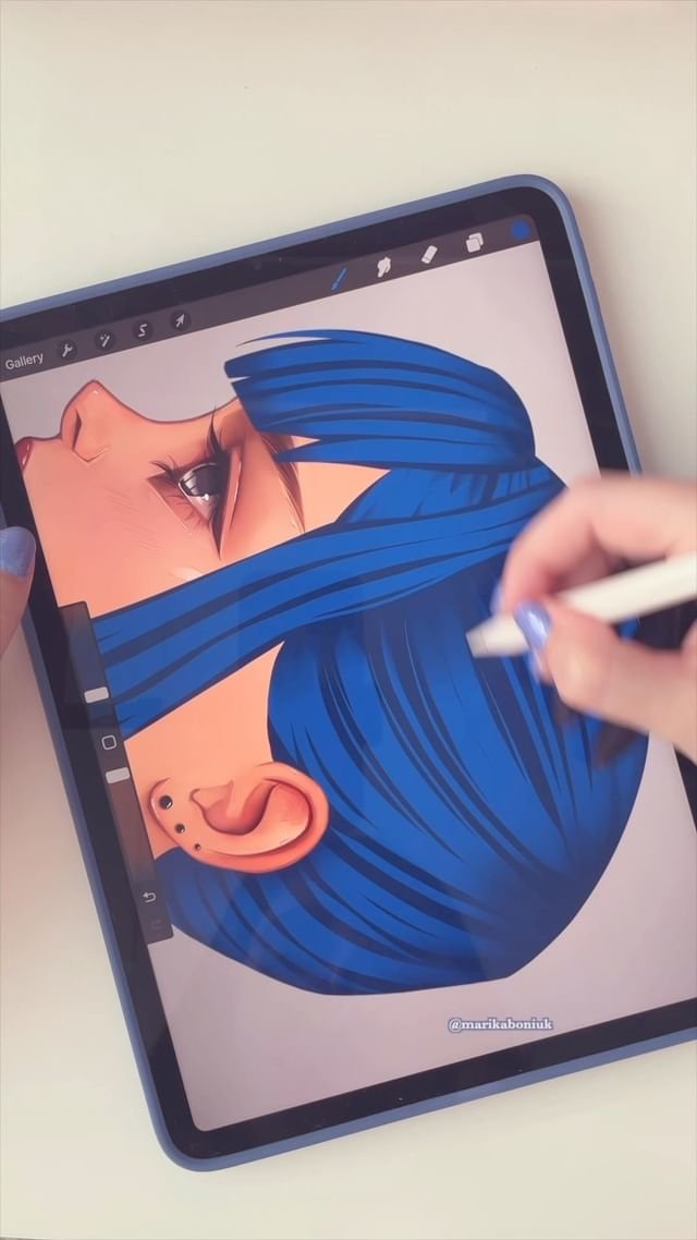 Los mejores pinceles de retrato para creativos en Procreate por Marika Boniuk