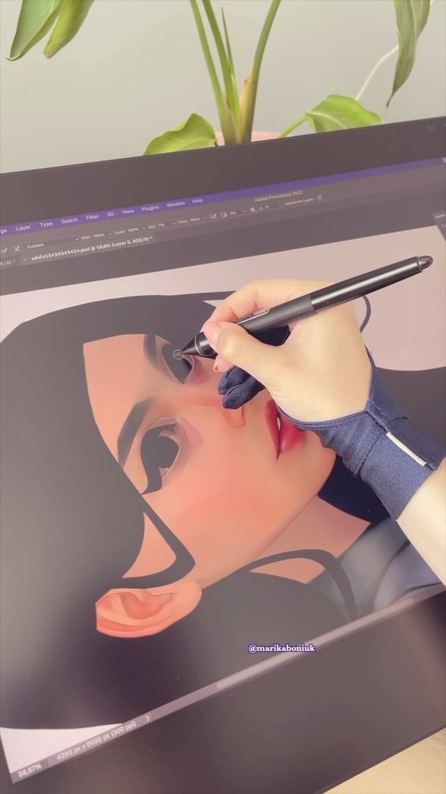 Pinceles de retrato para arte digital en Procreate por Marika Boniuk