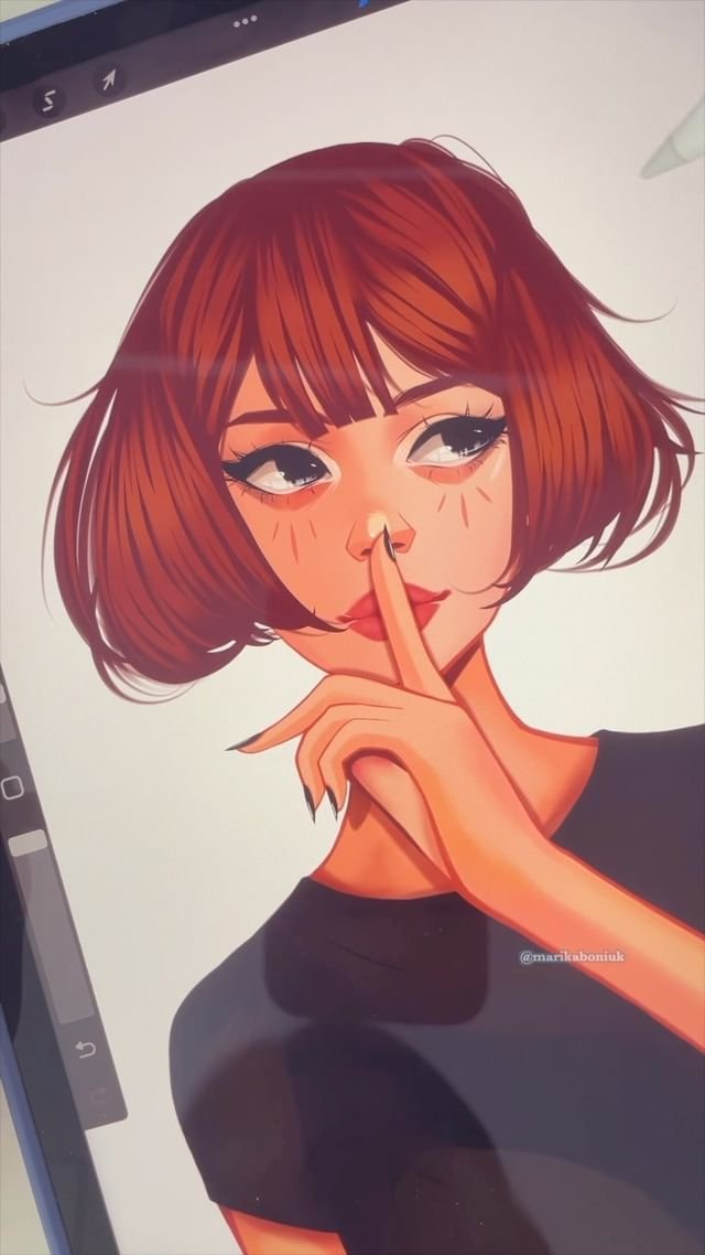 Los mejores pinceles de retrato para retratos en Procreate por Marika Boniuk