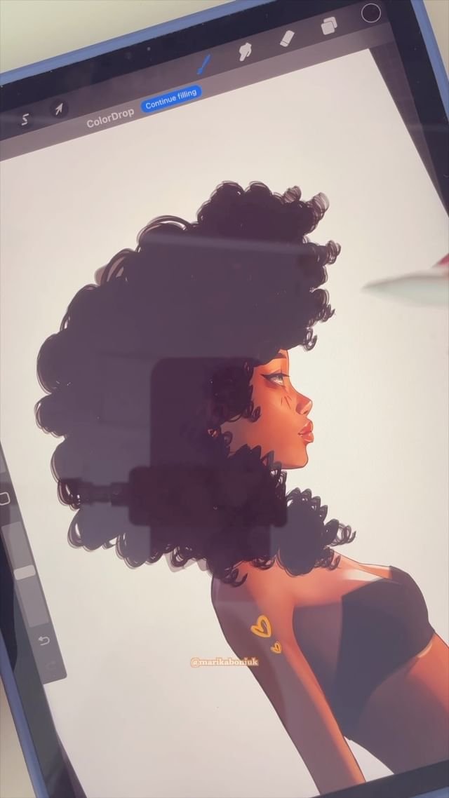 Procreate-Porträtpinsel für Anfänger von Marika Boniuk