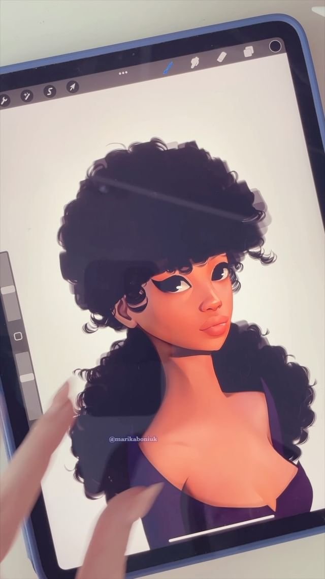 Los mejores pinceles de retrato para Procreate por Marika Boniuk