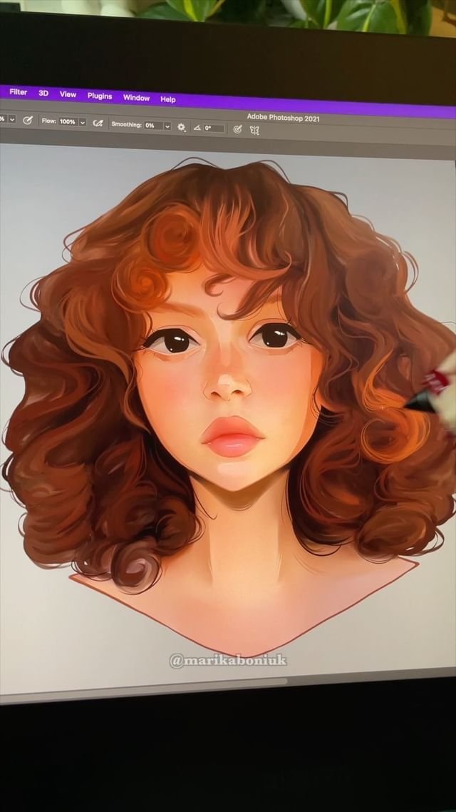 Los mejores pinceles de retrato para arte abstracto en Procreate por Marika Boniuk