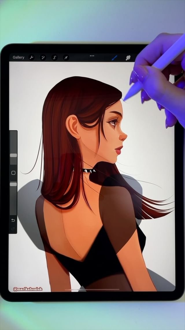 Procreate Portrait Brushes for Every Artist by Marika Boniuk