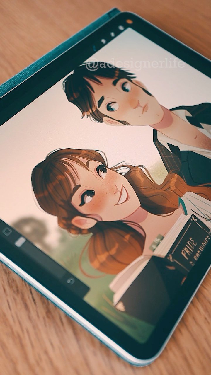 Review of Cristina Gómez's Course: Cartoon-Style Character Portraits in Procreate