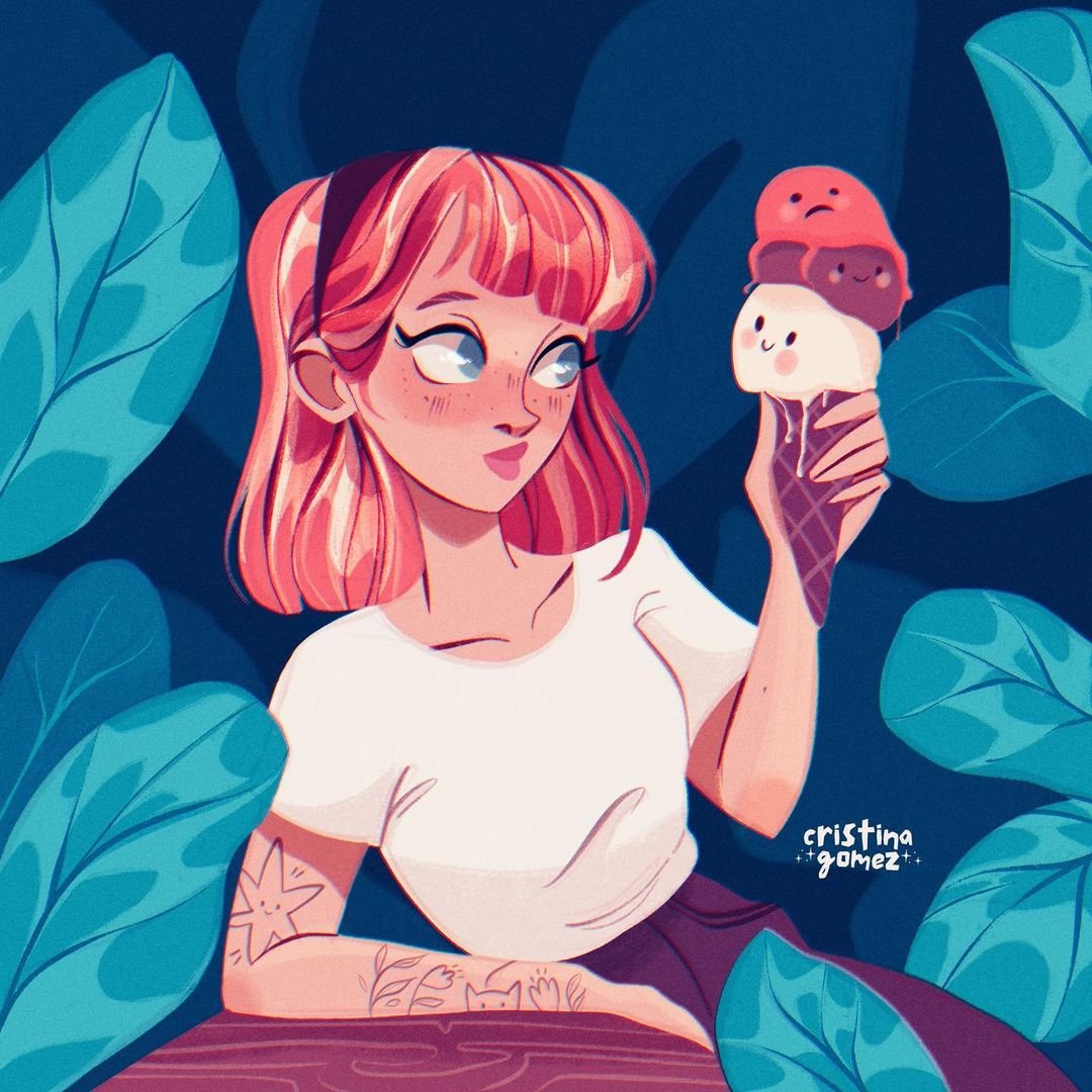 Review of Cartoon-Style Character Portraits with Procreate by Cristina Gómez