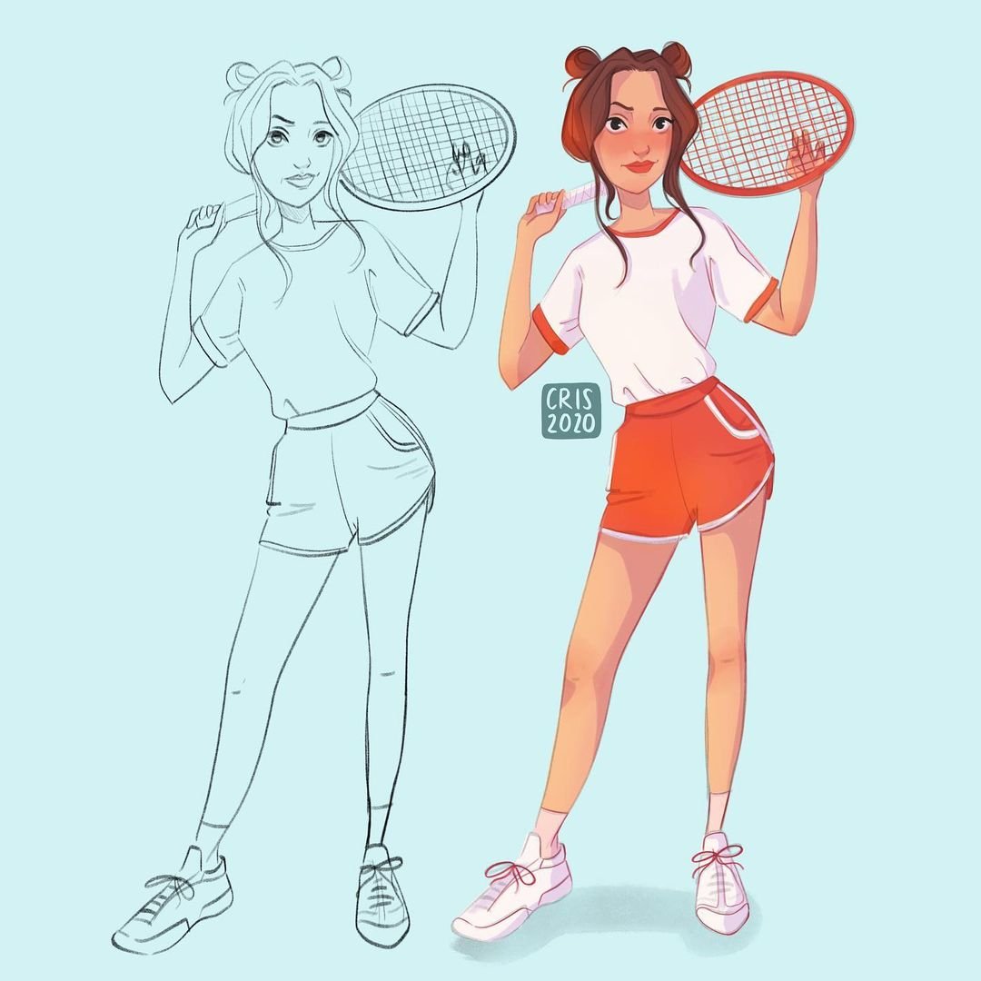 Review: Cartoon-Style Character Portraits in Procreate by Cristina Gómez