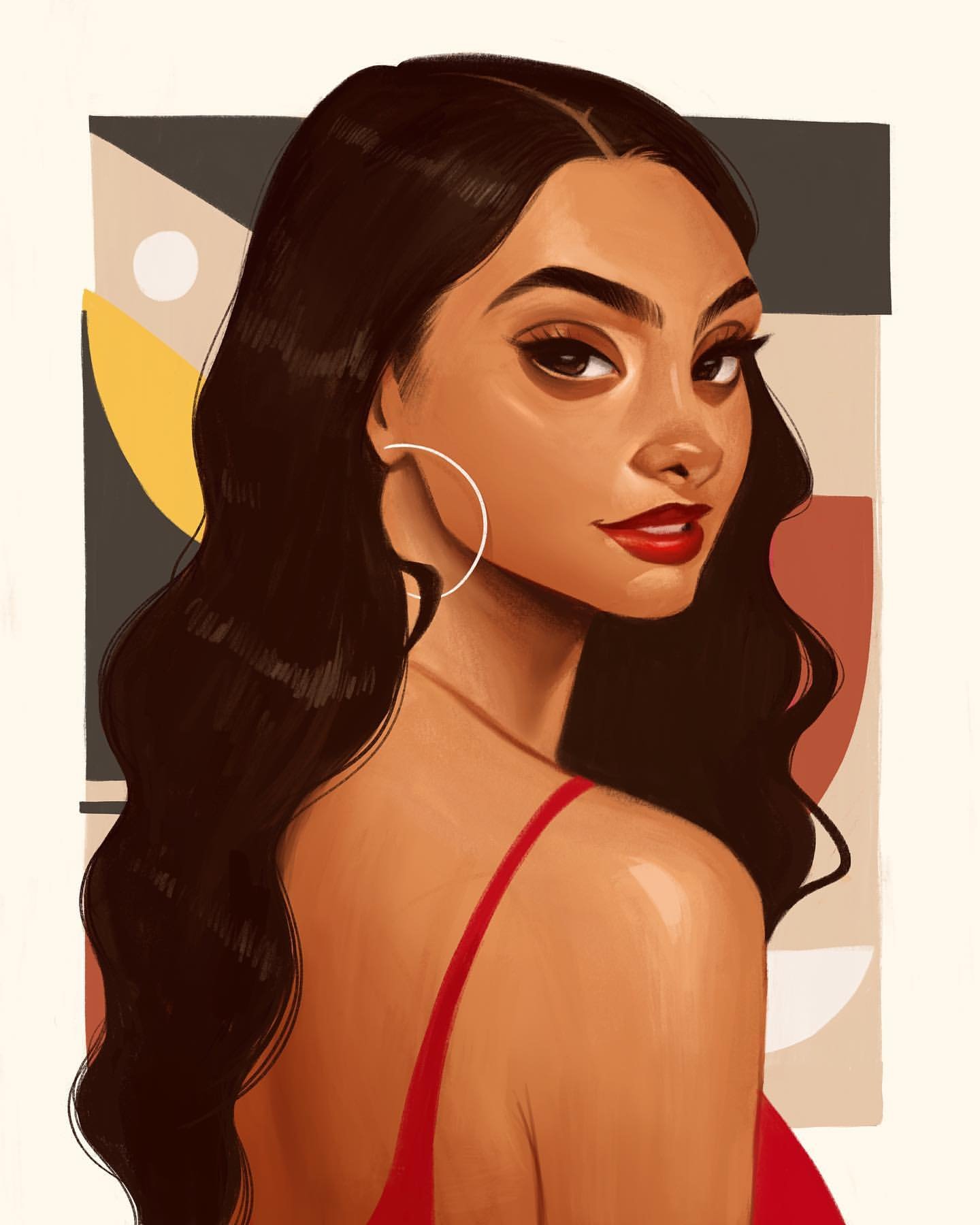 Procreate Digital Portraits: Adding Graphical Elements with Bo Feng Lin