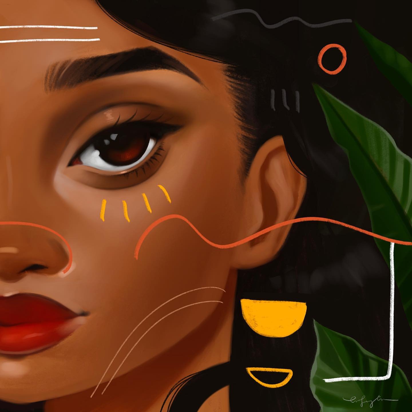 Procreate Digital Portraits: Master Graphical Elements with Bo Feng Lin