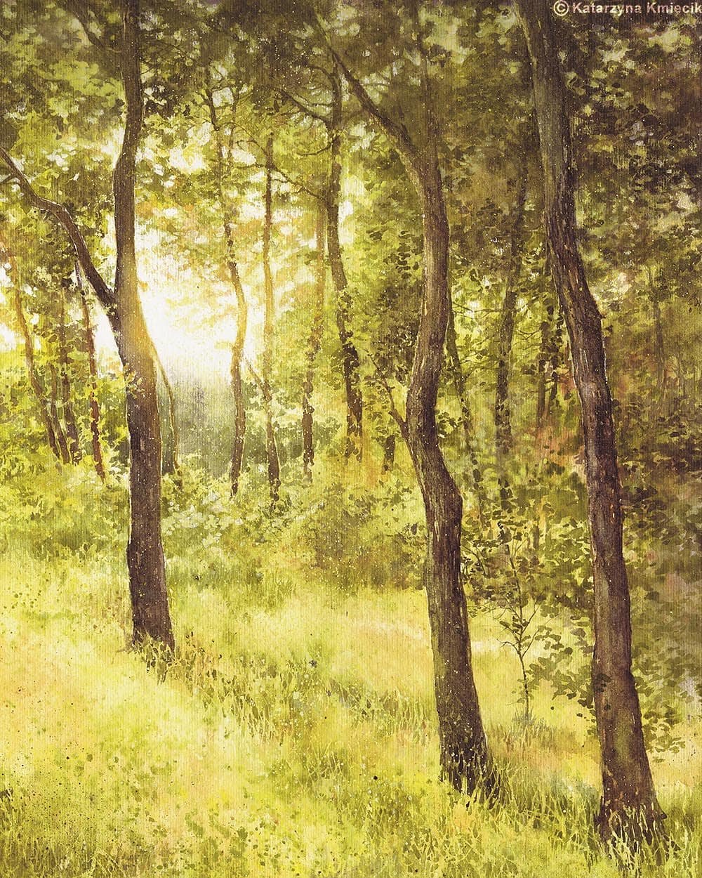 Watercolor Landscapes: Techniques for Vibrant Light and Color by Katarzyna Kmiecik on Domestika