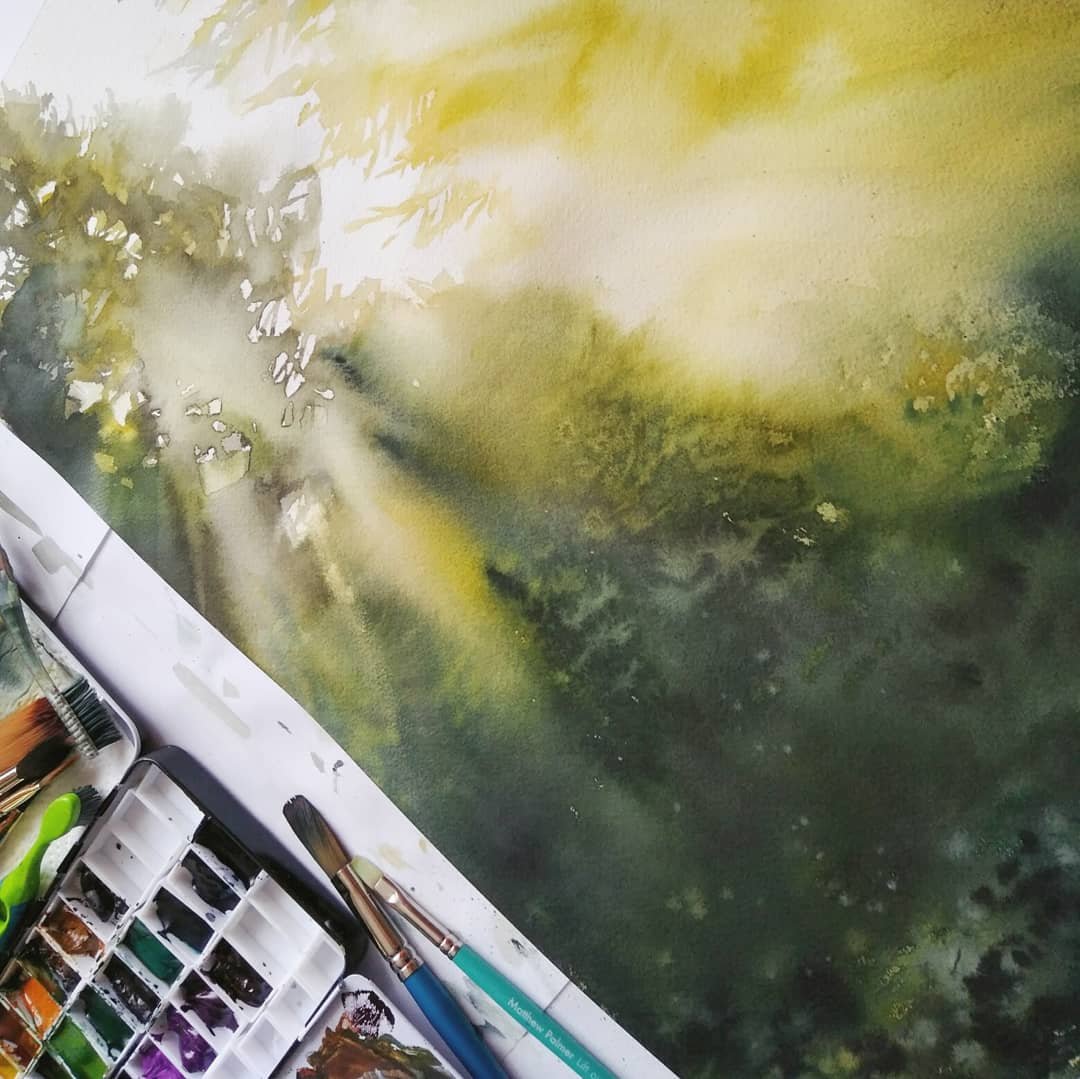 Watercolor Landscapes for Beginners: Light and Composition by Katarzyna Kmiecik on Domestika