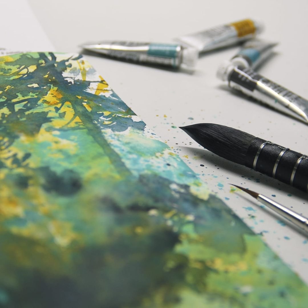 Watercolor Landscape Techniques: Light, Color, and Depth by Katarzyna Kmiecik on Domestika