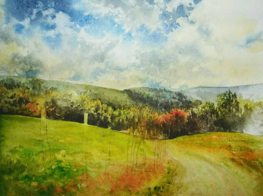 Watercolor Landscapes for Beginners: Light and Composition by Katarzyna Kmiecik on Domestika