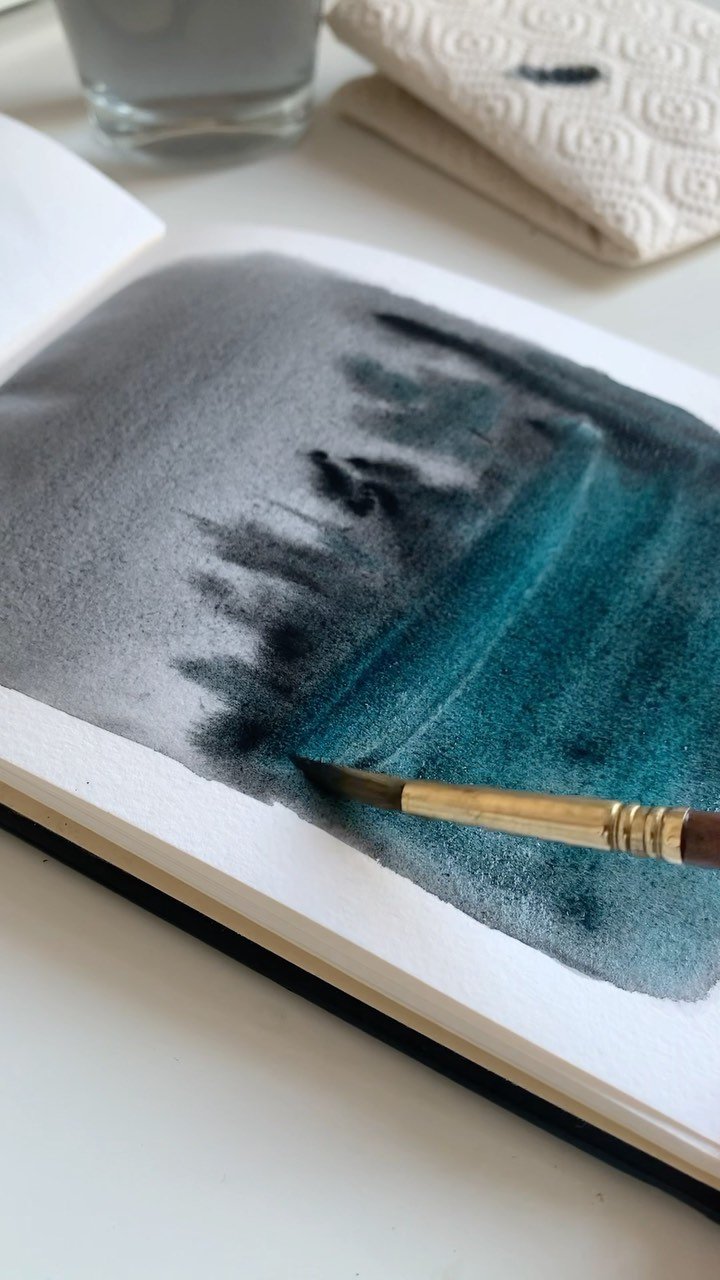 Kreativer Aquarellkurs: Natur und Double Exposure