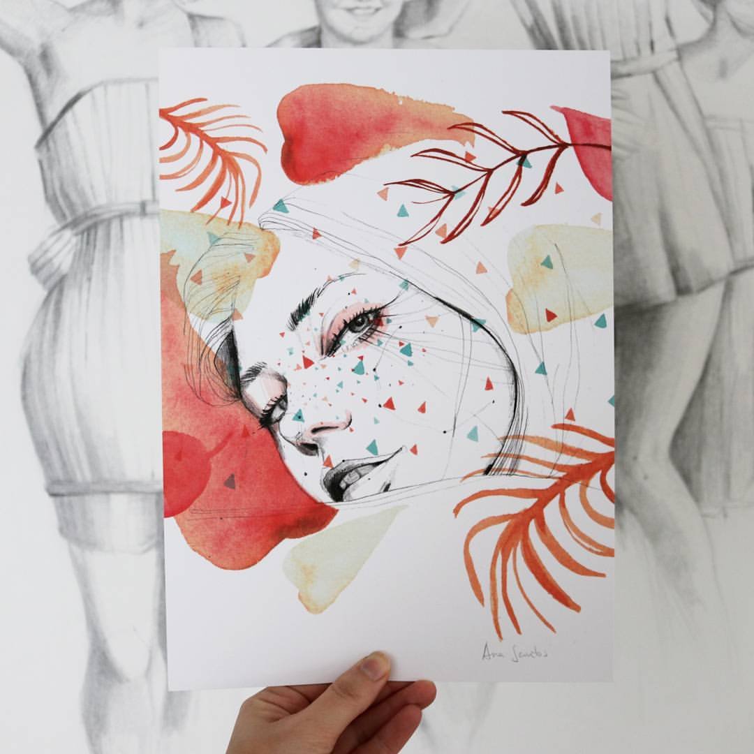 From Basic to Expert: Watercolor Illustrated Portraits by Ana Santos