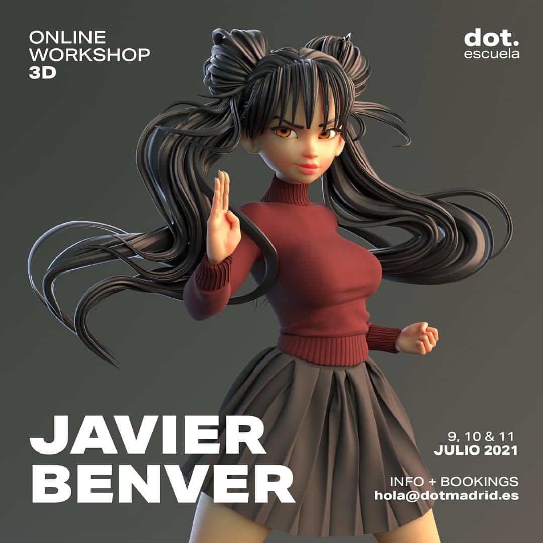 Guía de Javier Benver para Modelar Personajes Estilizados en ZBrush