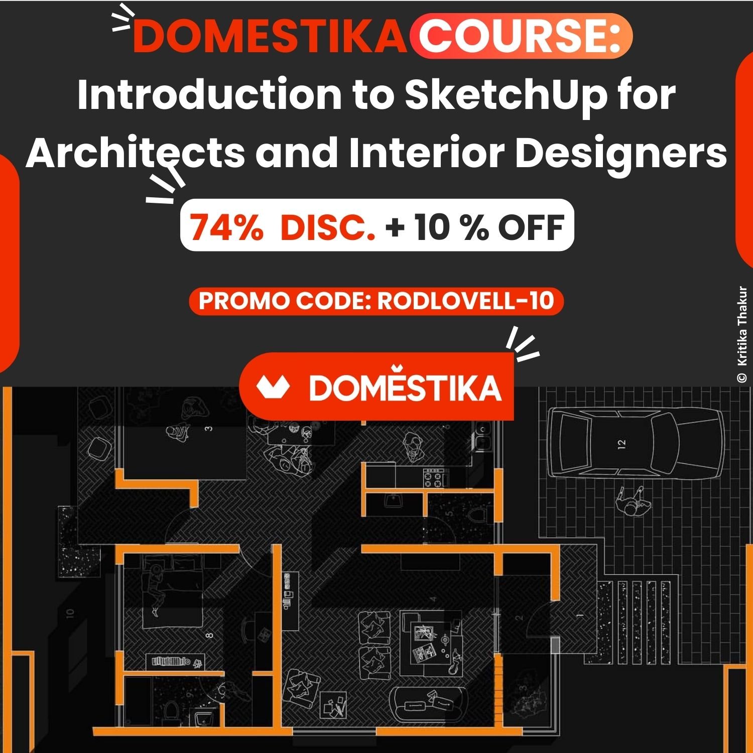 Domestika Review: Kritika Thakur's SketchUp Techniques