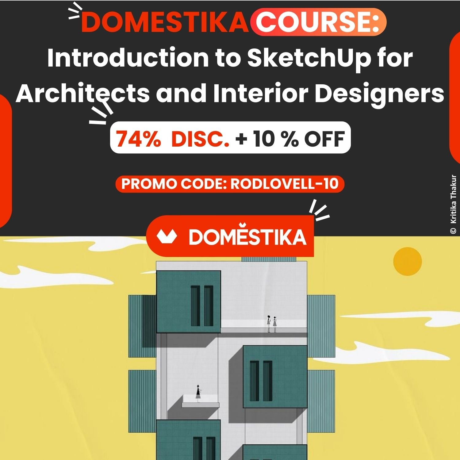 Domestika Review: Kritika Thakur’s SketchUp Techniques